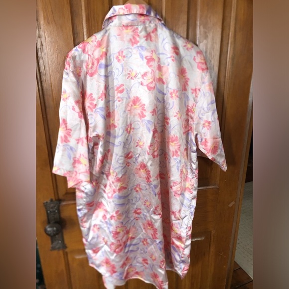 Vtg Floral Sleep Shirt - Picture 6 of 16